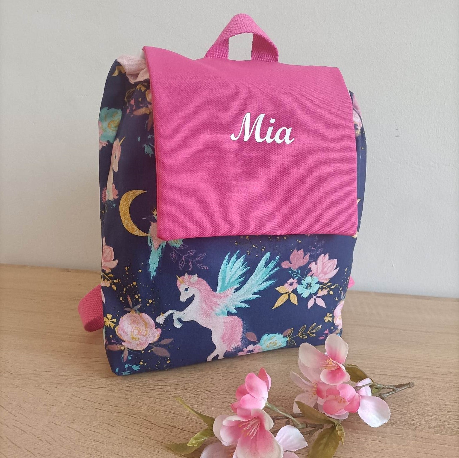 Le sac à dos Licornes fushia