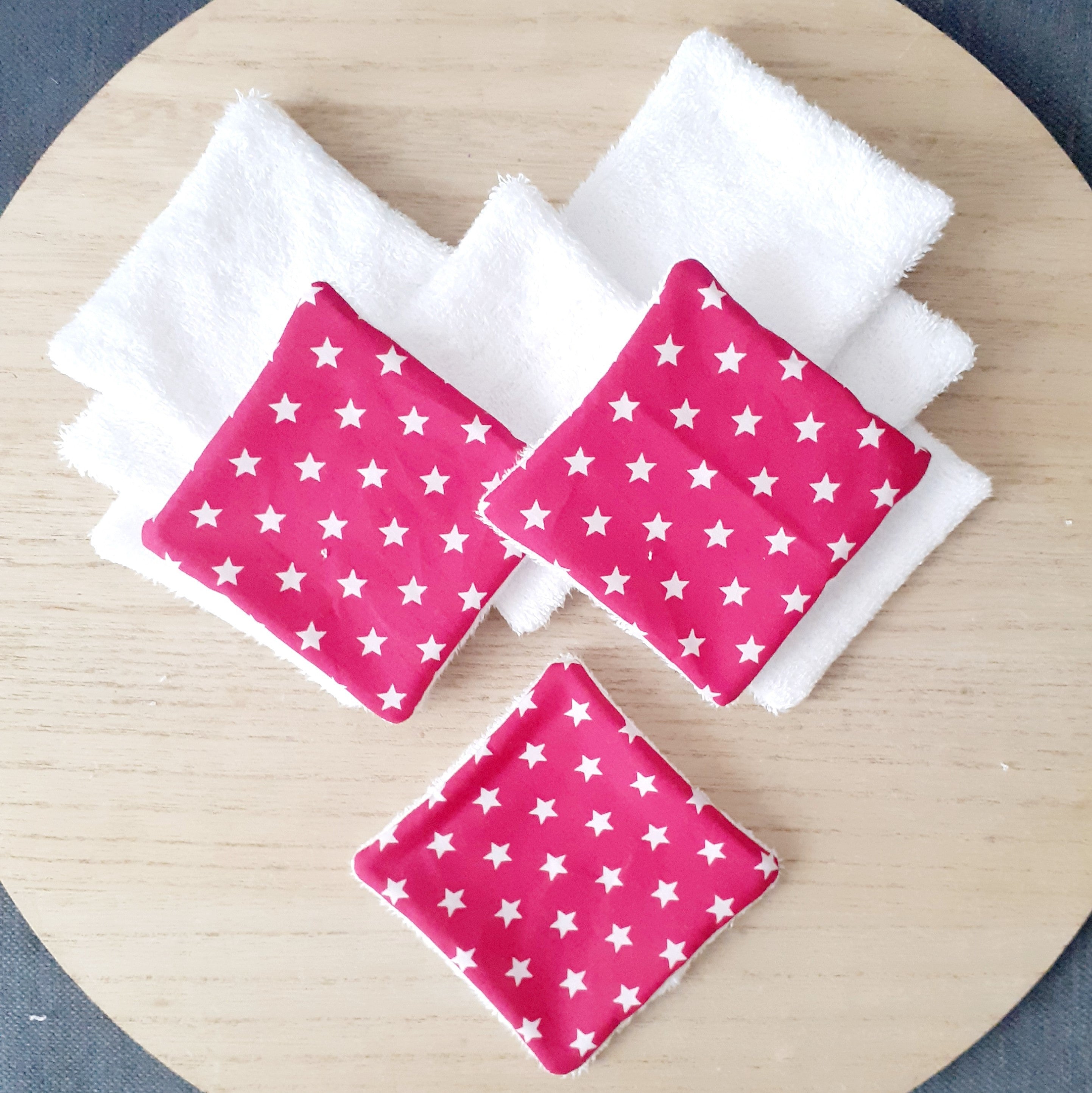 Les 10 lingettes étoiles fushia