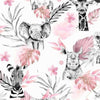 Le bavoir savane rose