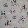 Le protège carnet panda arc-en-ciel